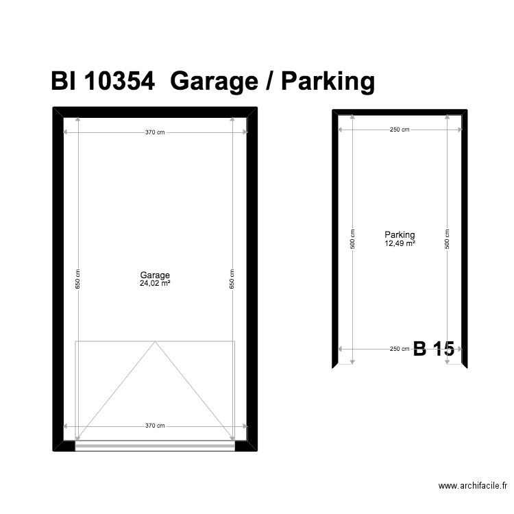 BI 10354. Plan de 13 pièces et 259 m2