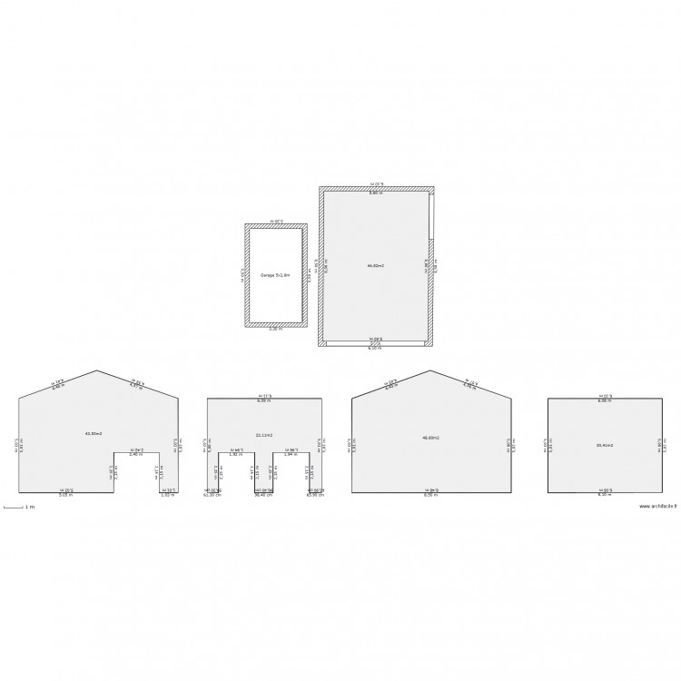 garage 2 voitures. Plan de 0 pièce et 0 m2