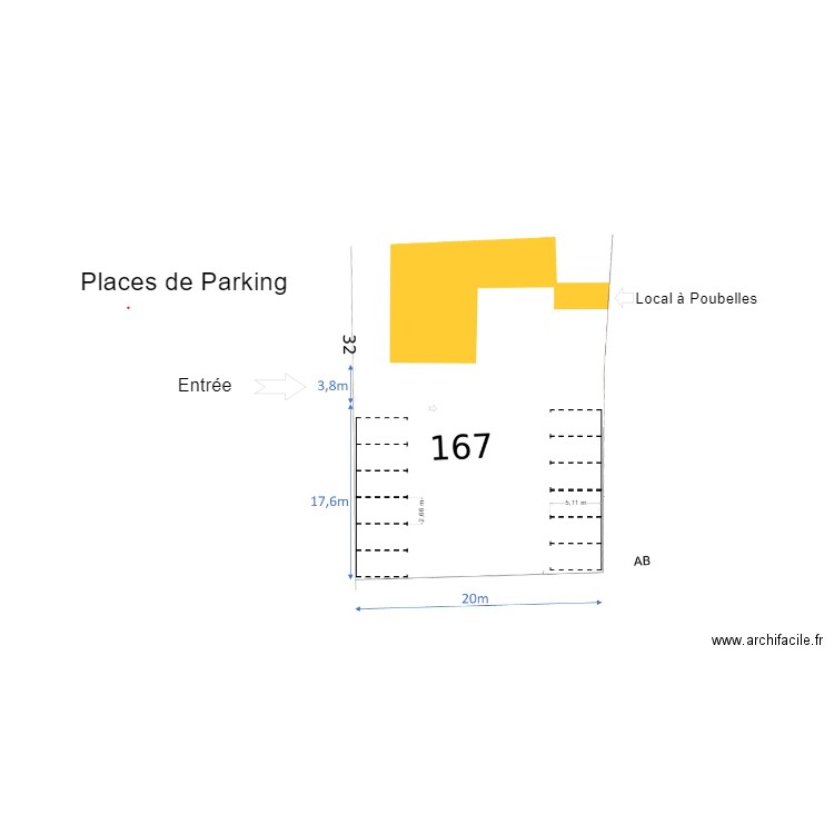 Places de parking mezy. Plan de 0 pièce et 0 m2