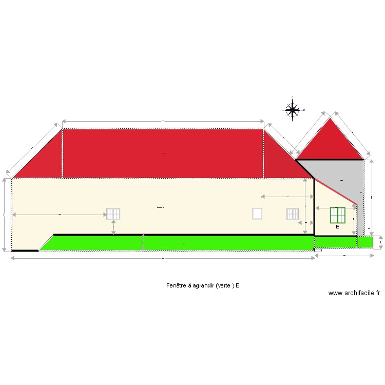 Façade  EST PCMI 5 5. Plan de 0 pièce et 0 m2