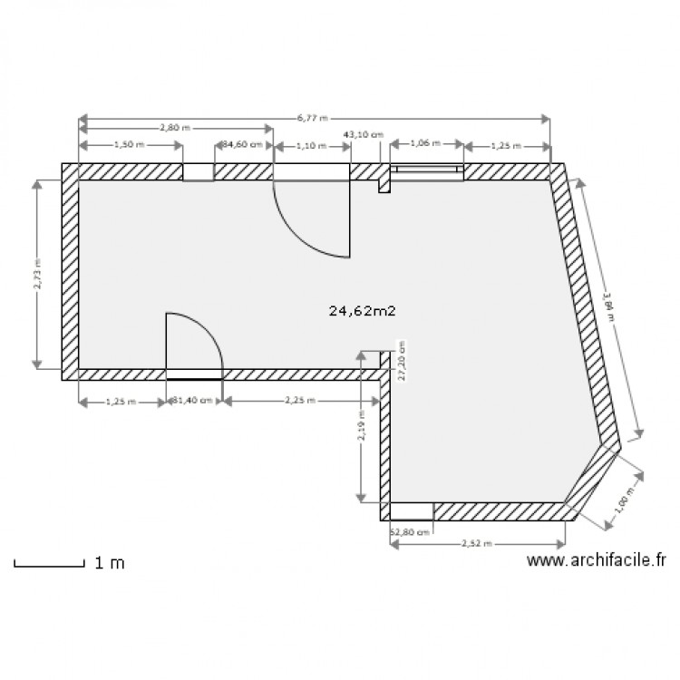 appart1er. Plan de 0 pièce et 0 m2