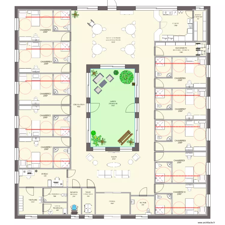 Unit&eacute; personnes en perte d'autonomie importante 11/2022. Plan de 