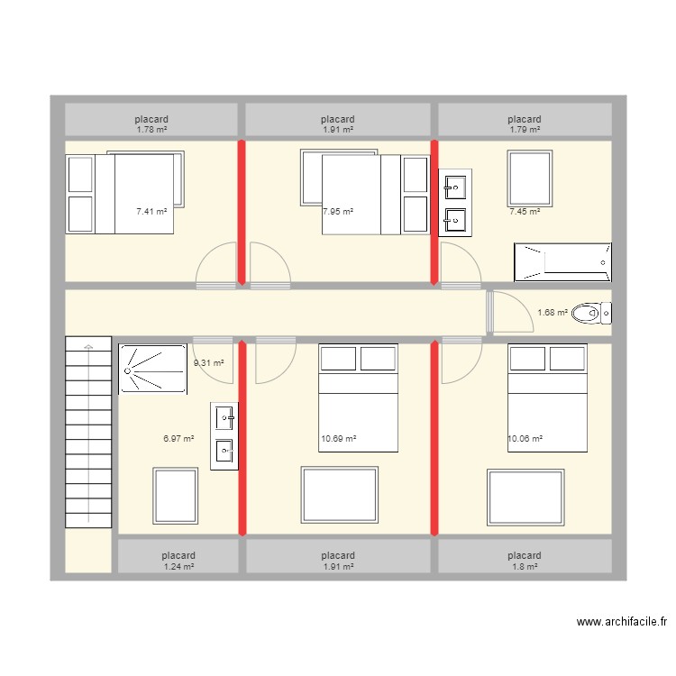 deuxièmeCACHAN4. Plan de 0 pièce et 0 m2