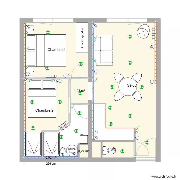 Olympiade 407. Plan de 