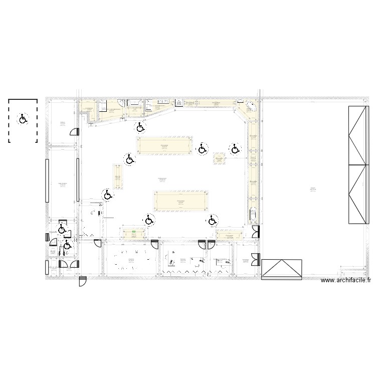 magasin 13. Plan de 0 pièce et 0 m2