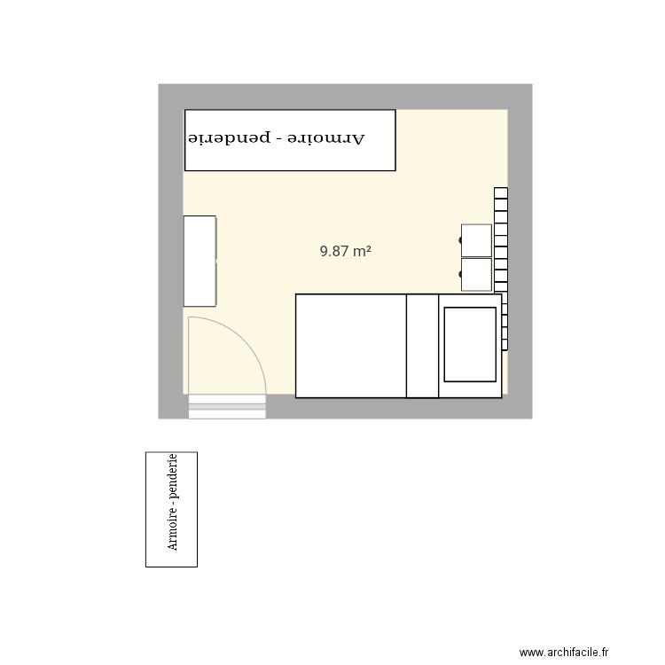 Chambre 1. Plan de 0 pièce et 0 m2