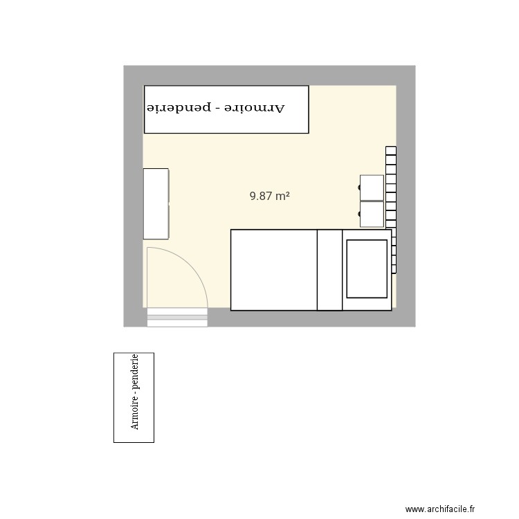 Chambre 1. Plan de 0 pièce et 0 m2