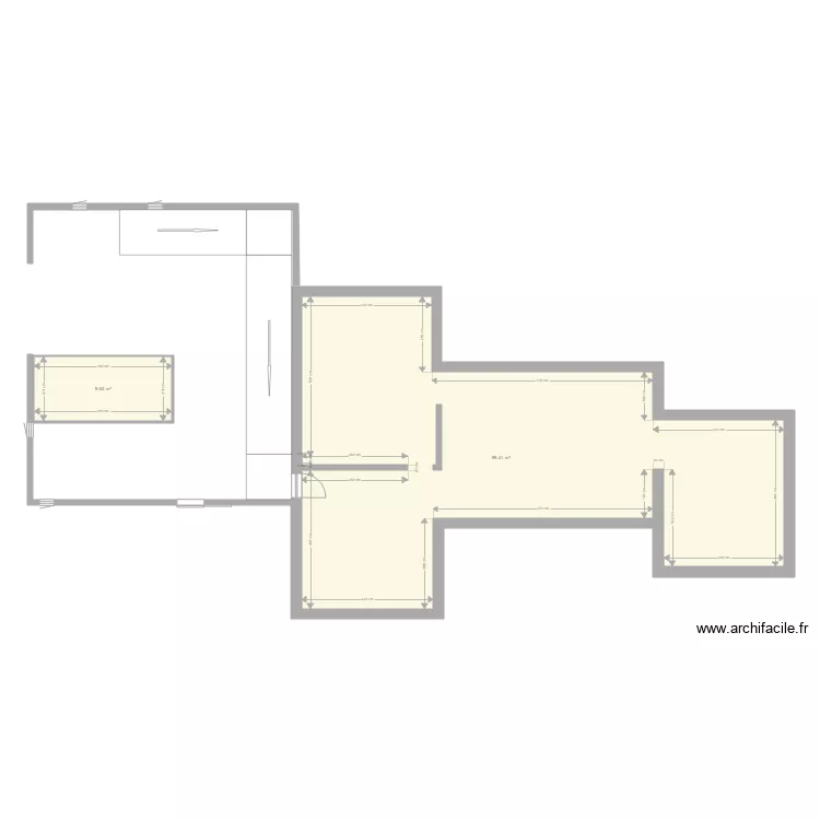 REZ DE CHAUSSEE. Plan de 