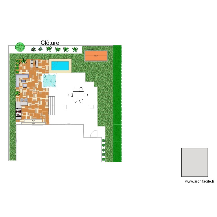 Extension Mathieu. Plan de 0 pièce et 0 m2