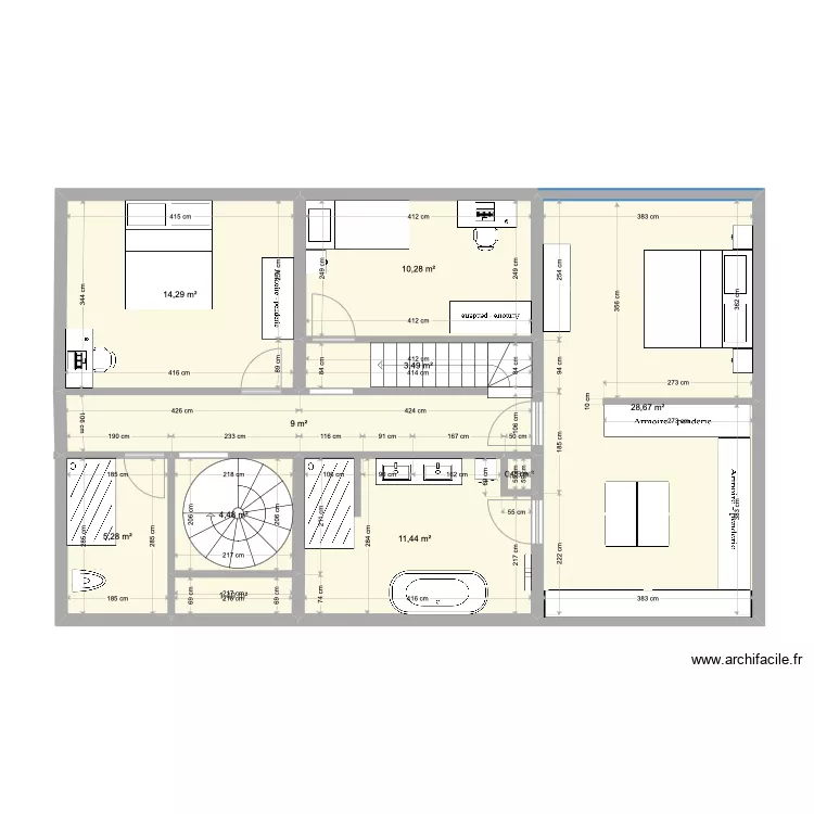 Projet Stephanie et David. Plan de 