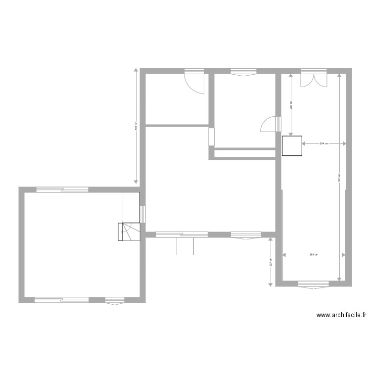 escalier garage. Plan de 0 pièce et 0 m2