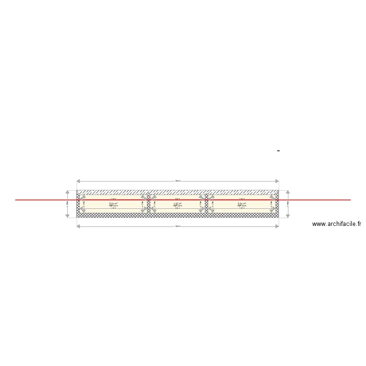 FONDATION COTE FACADE. Plan de 0 pièce et 0 m2