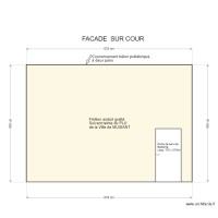  PLAN DE FACADE GARAGE sur COUR PIGNON