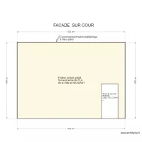  PLAN DE FACADE GARAGE sur COUR PIGNON