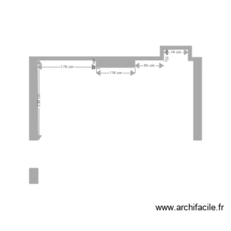 cotes murs cuisine Henri. Plan de cotes murs cuisine Henri. Plan de