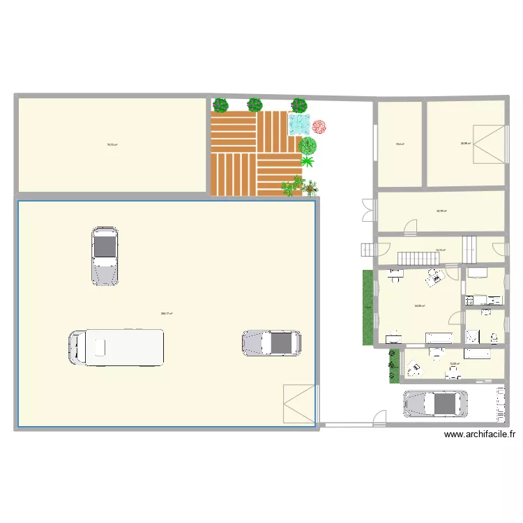 Agrandissement . Plan de 