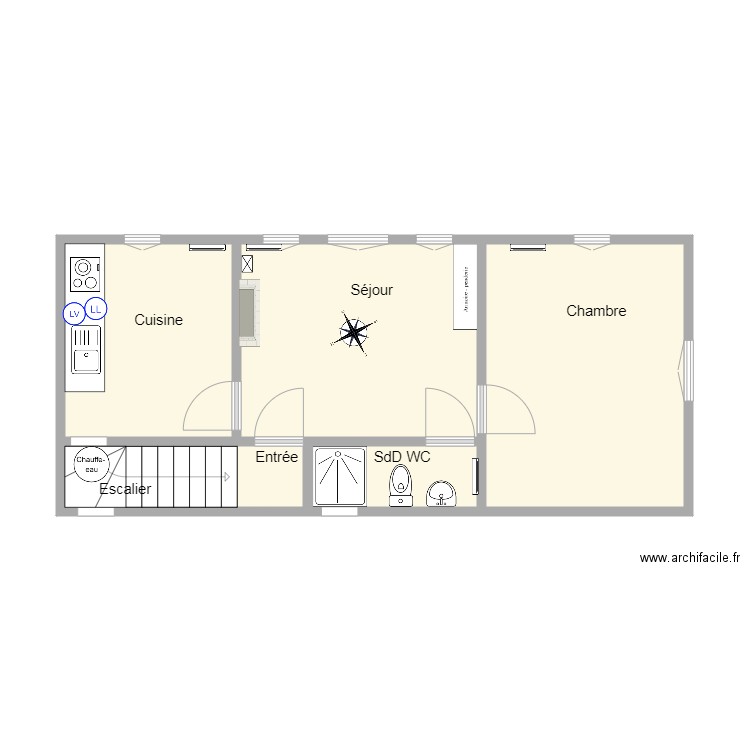 199 Renaudin. Plan de 0 pièce et 0 m2