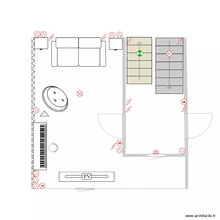 elec sale de jeux. Plan de 