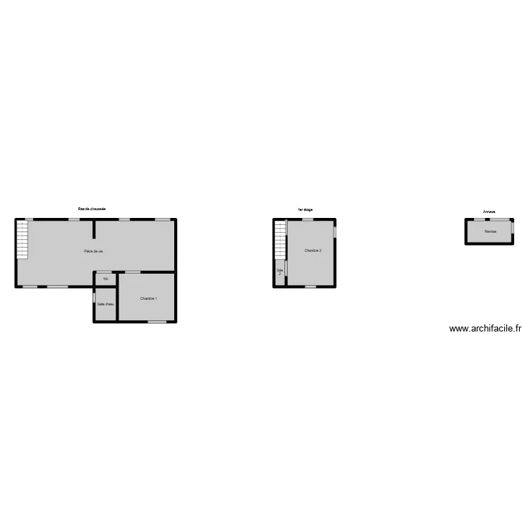 Buillard base. Plan de 7 et 69 m² Buillard base. Plan de 7 et 69 m²