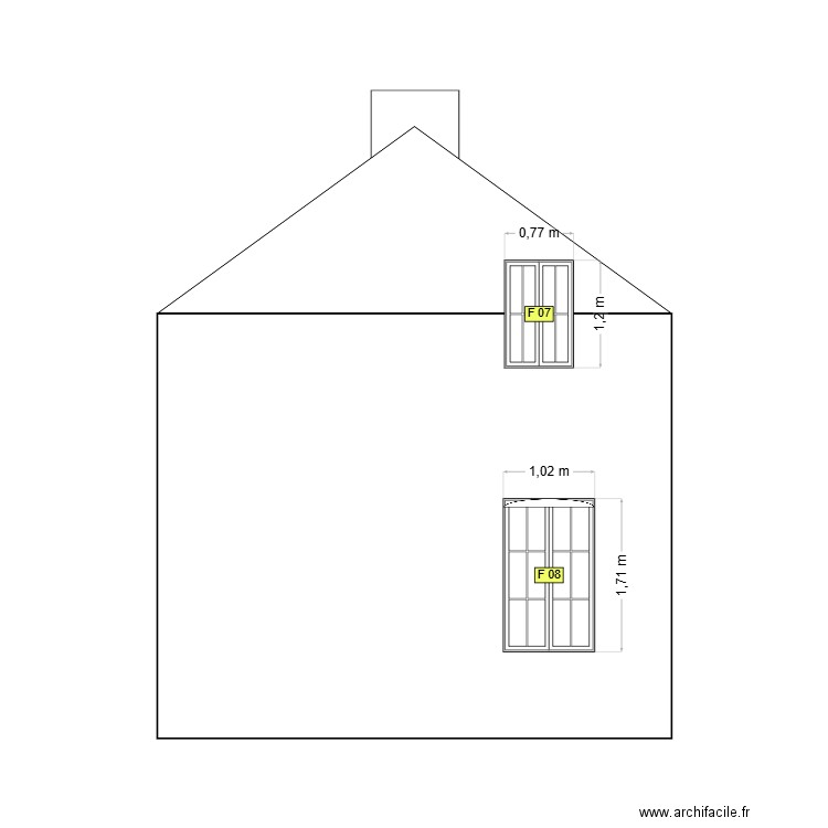 Hwol Pignon Sud. Plan de 0 pièce et 0 m2