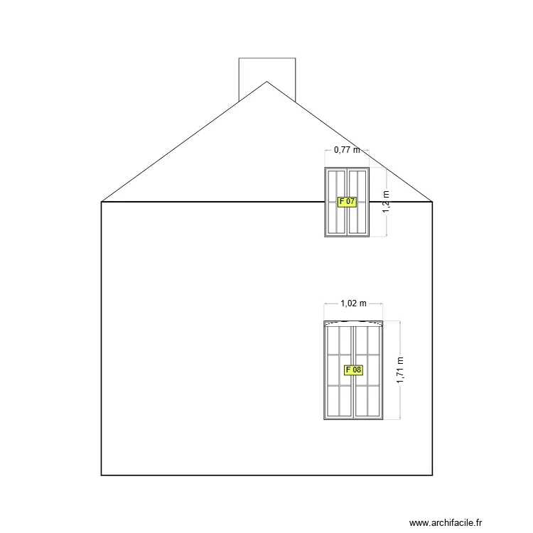 Hwol Pignon Sud. Plan de 
