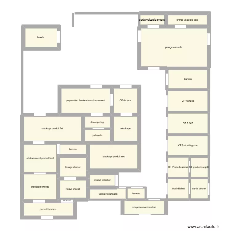 plan cuisine co. Plan de 30  et 106 m²