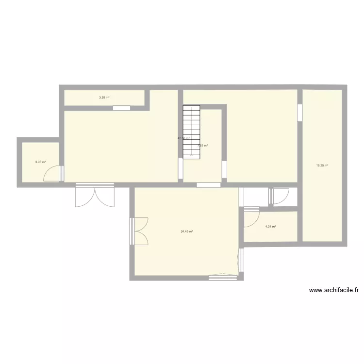 Maison RDC. Plan de 