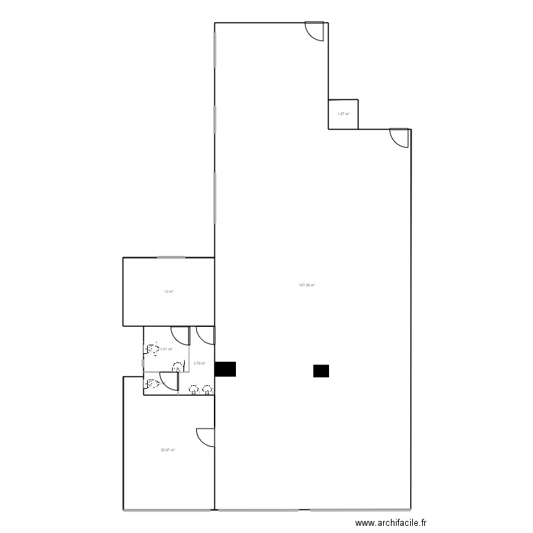 paseo de la castellana 127 1ºb baños 1. Plan de 0 pièce et 0 m2