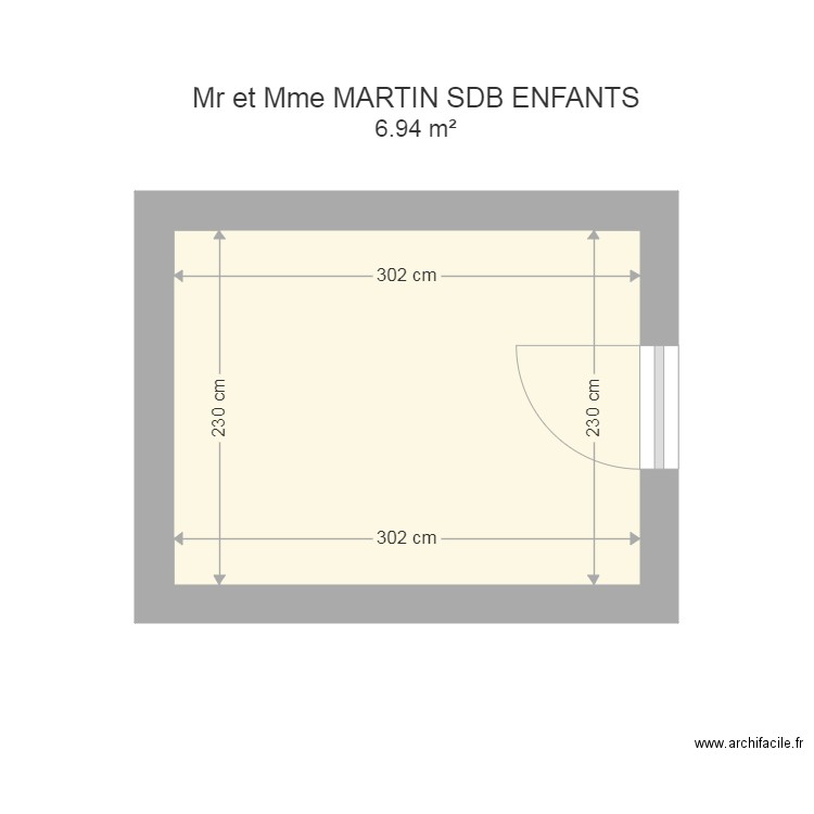 MARTIN SDB ENFANTS. Plan de 0 pièce et 0 m2