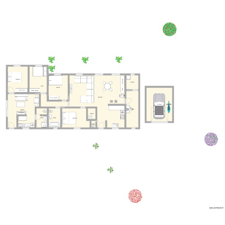 maison anan quatro. Plan de 0 pièce et 0 m2