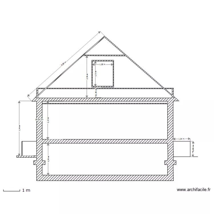 vue de coupe. Plan de 