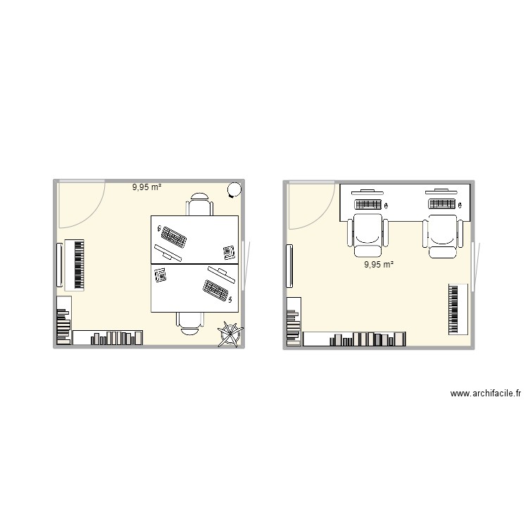 Bureau 2. Plan de 0 pièce et 0 m2