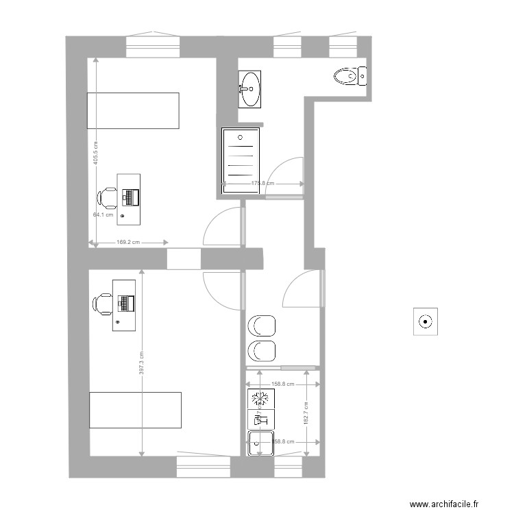 Patay cabinet kine. Plan de 0 pièce et 0 m2