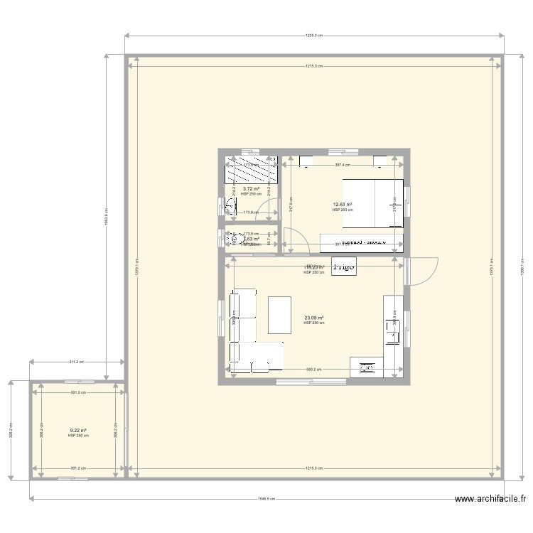 CHALET MICH ajout débarras. Plan de 0 pièce et 0 m2