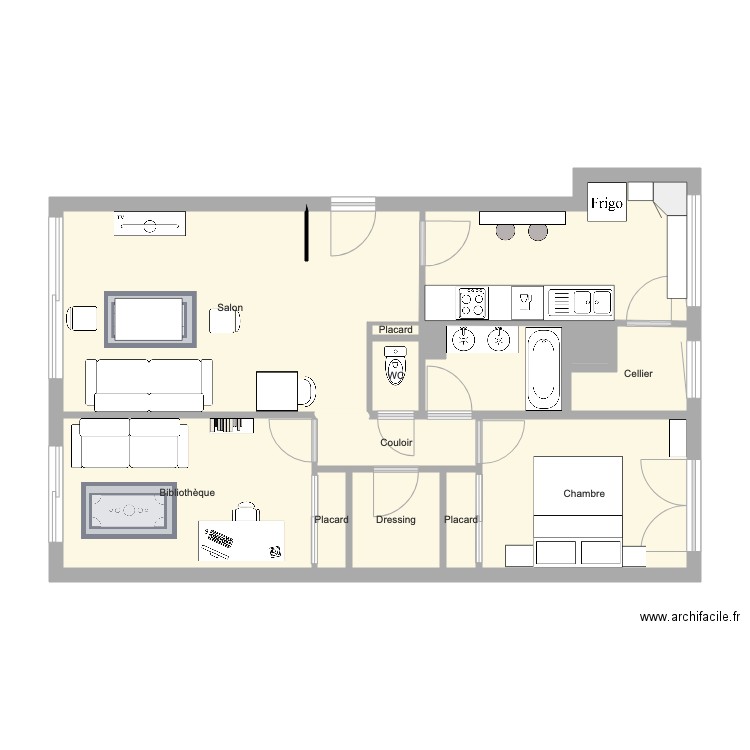 Appartement chevrette disposition 3. Plan de 0 pièce et 0 m2