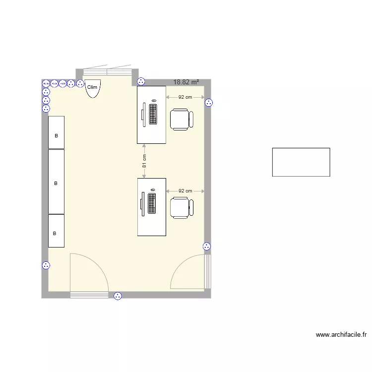 Amenagement bureaux medecins 2. Plan de 
