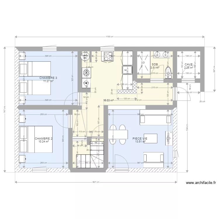 PLAN DU RDC 4 PROJET GITE. Plan de 
