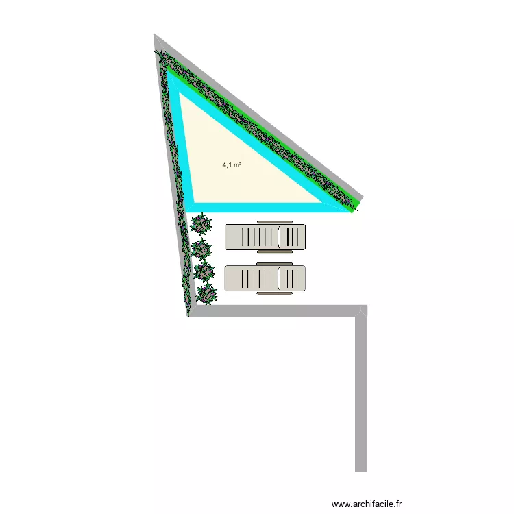 Jardin bout3. Plan de 