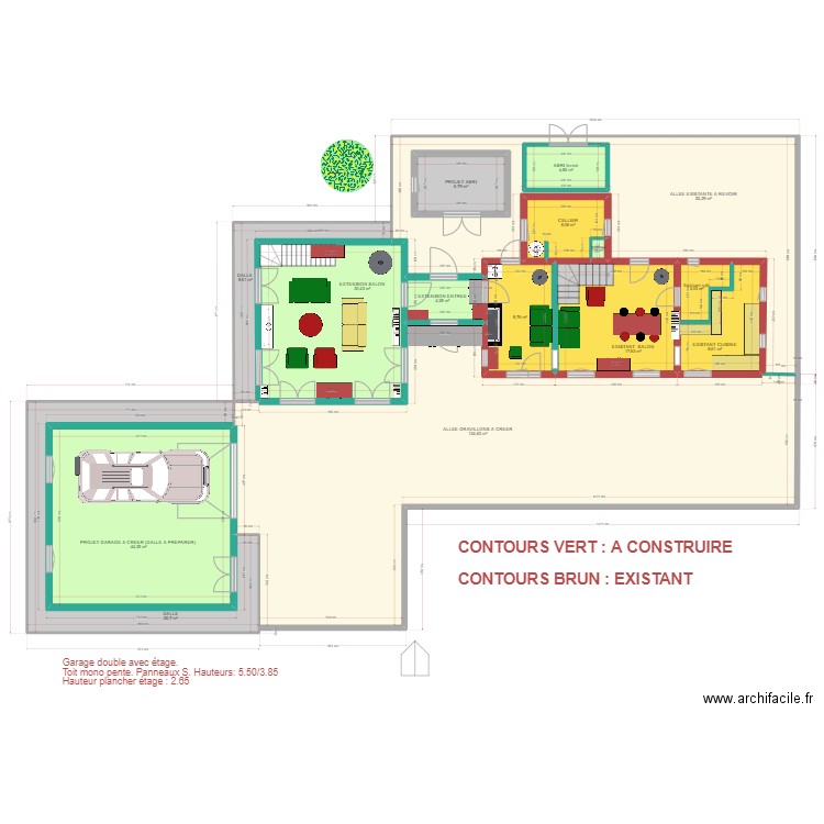 PLAN 30 JUILLET 2023 EXTENSION . Plan de 0 pièce et 0 m2