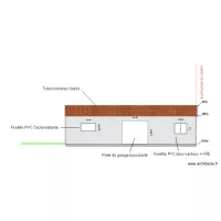 Extension Abri de jardin Fa&ccedil;ade SUD