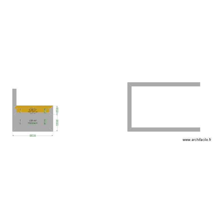REHAUSSE MUR EXTERIEUR. Plan de 0 pièce et 0 m2