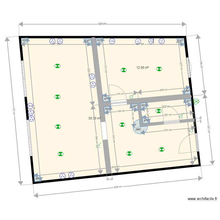 ElectriciteRDC. Plan de 0 pièce et 0 m2