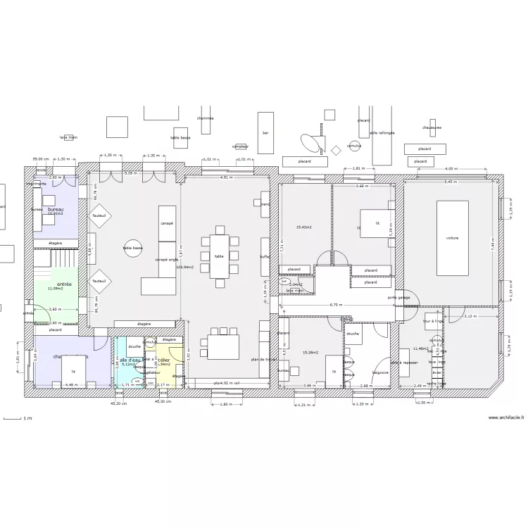 tres grd changement. Plan de 