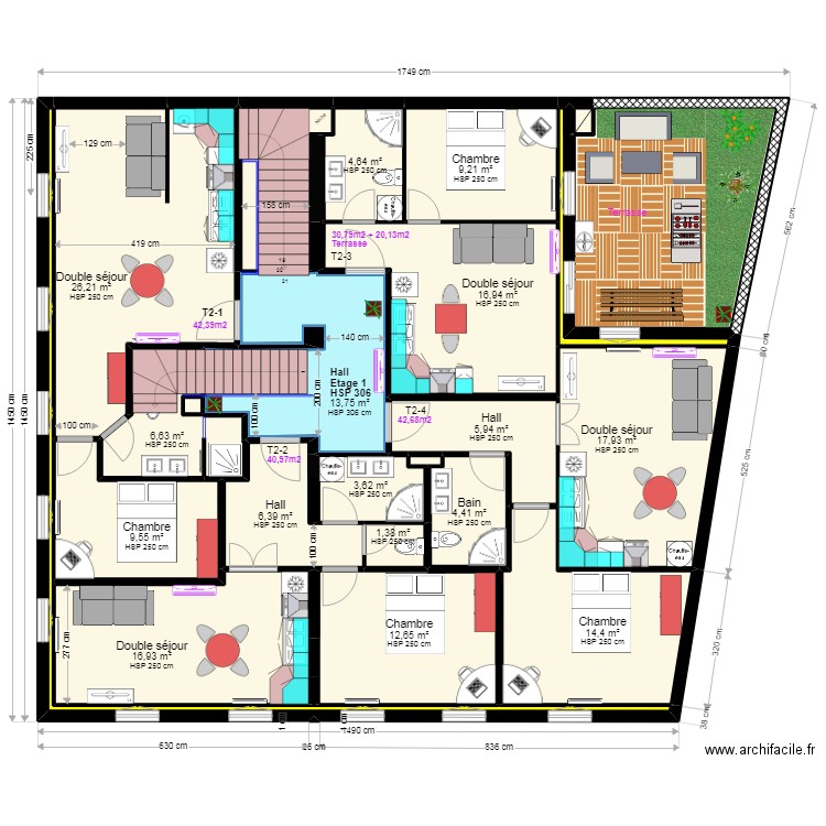 LeParisCoiffCombCU5. Plan de 0 pièce et 0 m2