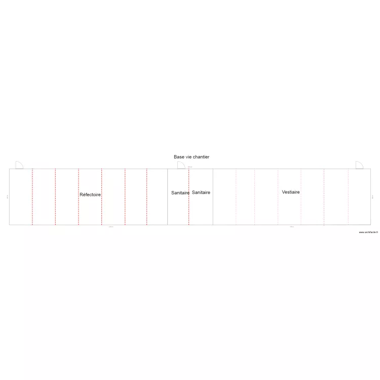 Affaire Spada base vie chantier 1. Plan de 