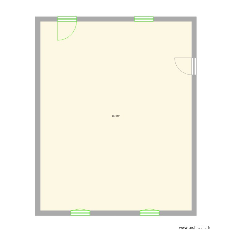 epinat chambon. Plan de 2 pièces et 160 m2