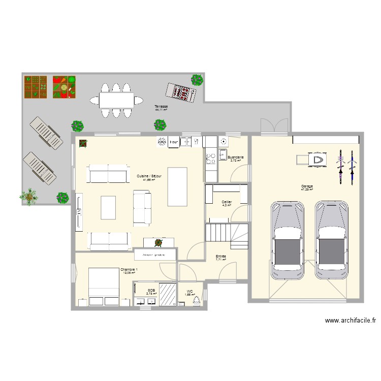 Maison Isa. Plan de 0 pièce et 0 m2