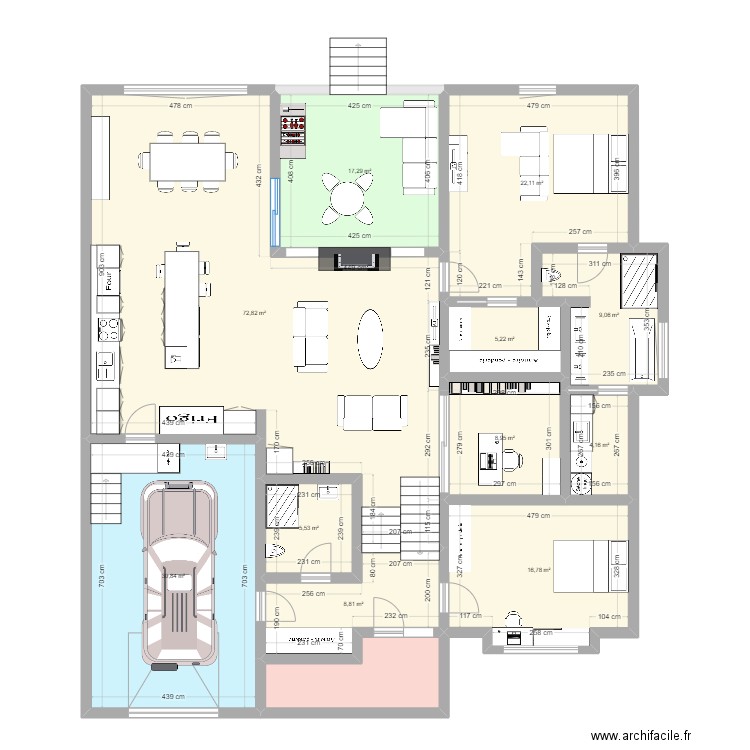 Iris 2 Bi-G. Plan de 12 pièces et 209 m2