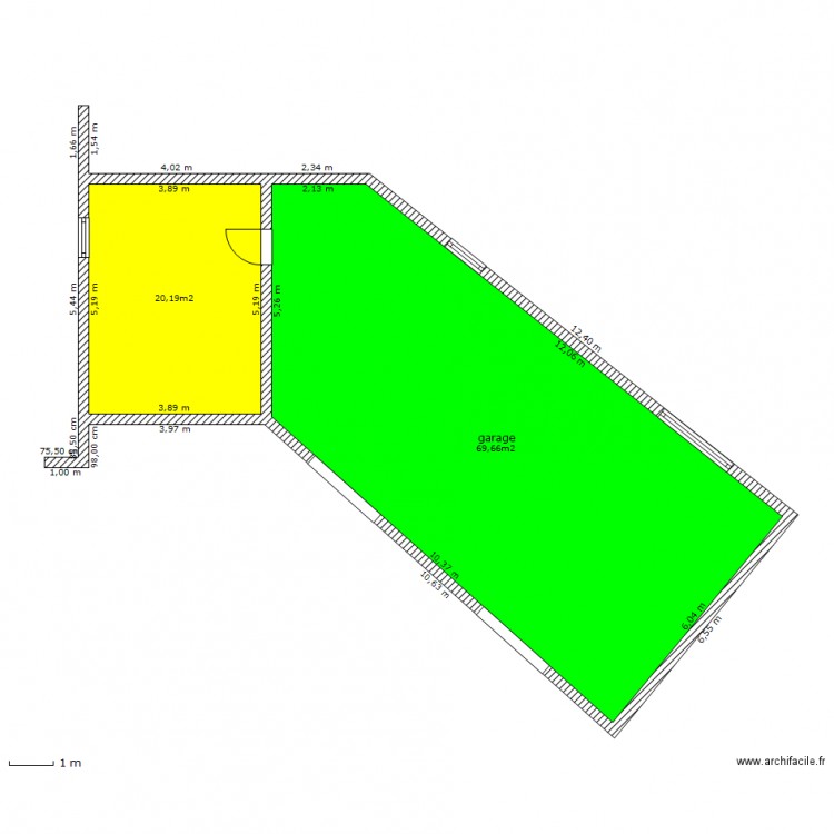 garage pitard. Plan de 0 pièce et 0 m2