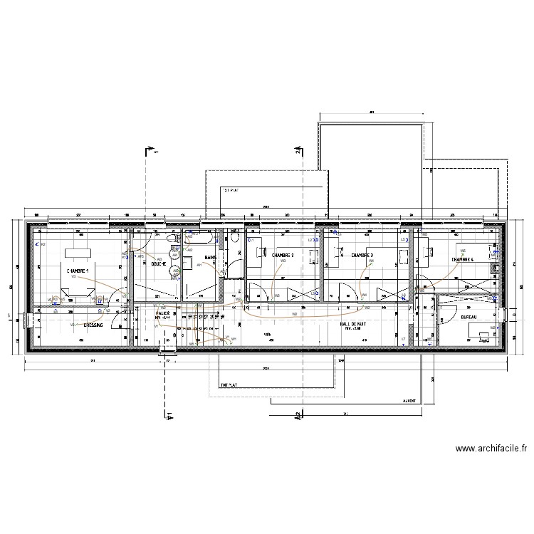 Etage fisette. Plan de 0 pièce et 0 m2